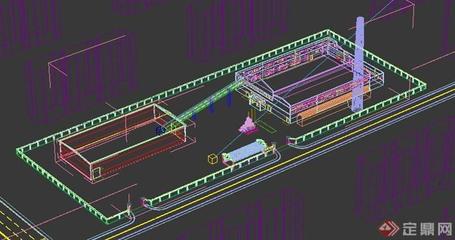某工厂锅炉房建筑设计3dmax模型[原创]